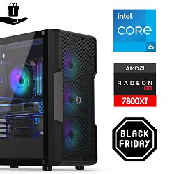 FuturaIT BB GamerPC (Intel i5 14600K, 32GB RAM, SSD 2TB, RX 7800XT, 700W, Midi ATX) 