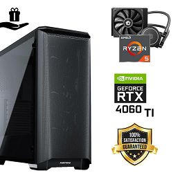 FuturaIT Elite Gamer PC (AMD Ryzen 5 5600X, 32GB RAM, SSD 1TB, NV RTX 4060Ti, 650W, Midi ATX) Poklon 