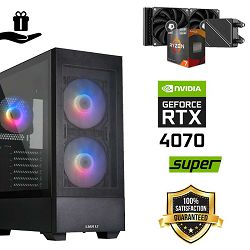 FuturaIT Elite Gamer PC (AMD Ryzen 5 5800X3D, 32GB RAM, SSD+HDD, RTX 4070Super, 850W, Midi ATX) Poklon