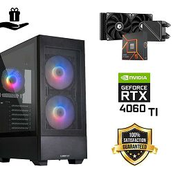 FuturaIT Elite Gamer PC (AMD Ryzen 5 7600X, 16GB RAM, SSD+HDD, RTX 4060Ti, 650W, Midi ATX) Poklon 