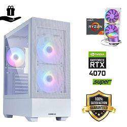 FuturaIT Elite Gamer PC (AMD Ryzen 7 5800X, 32GB RAM, SSD+HDD, RTX 4070S, 750W, Midi ATX) Poklon 