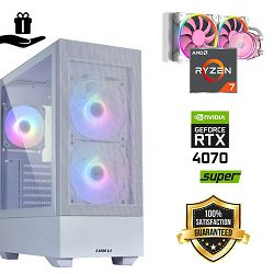 FuturaIT Elite Gamer PC (AMD Ryzen 7 5800X, 32GB RAM, SSD+HDD, RTX 4070S, 750W, Midi ATX) Poklon 