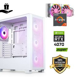 FuturaIT Elite Gamer PC (AMD Ryzen 7 5800X, 32GB RAM, SSD+HDD, RTX 4070S, 750W, Midi ATX) Poklon 