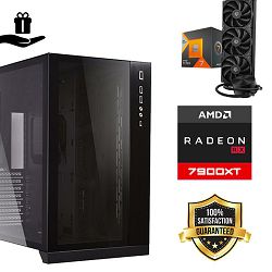 FuturaIT Elite Gamer PC (AMD Ryzen 7 7800X3D, 32GB RAM, SSD+HDD, RX 7900XT, 1000W, Midi ATX) Poklon 