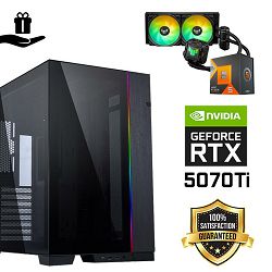 FuturaIT Elite Gamer PC (AMD Ryzen 5 7600X3D, 32GB RAM, SSD+HDD, RTX 5070Ti, 850W, Midi ATX) Poklon 