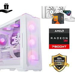 FuturaIT Elite Gamer PC (AMD Ryzen 7 7800X3D, 32GB RAM, SSD+HDD, RX 7900XT, 850W, Midi ATX) Poklon 