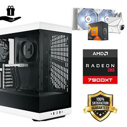 FuturaIT Elite Gamer PC (AMD Ryzen 7 7800X3D, 32GB RAM, SSD+HDD, RX 7900XT, 850W, Midi ATX) Poklon 