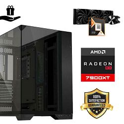 FuturaIT Elite Gamer PC (AMD Ryzen 7 9800X3D, 32GB RAM, SSD+HDD, RX 7900XT, 850W, Midi ATX)  Poklon 