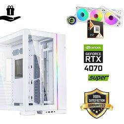 FuturaIT Elite Gamer PC (AMD Ryzen 7 9800X3D, 32GB RAM, SSD+HDD, RTX 4070S, 850W, Midi ATX) Poklon 