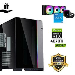 FuturaIT Elite Gamer PC (Intel i5 14600K, 32GB RAM, SSD+HDD, RTX 4070Ti-S, 850W, Midi ATX) Poklon