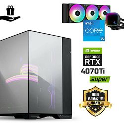 FuturaIT Elite Gamer PC (Intel i5 14600K, 32GB RAM, SSD+HDD, RTX 4070Ti-S, 850W, Midi ATX) Poklon