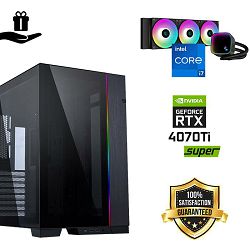 FuturaIT Elite Gamer PC (Intel i7 14700KF, 32GB RAM, SSD+HDD, RTX 4070Ti-S, 850W, Midi ATX) Poklon