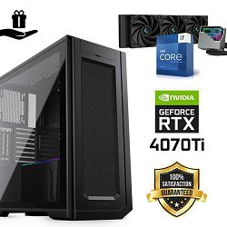 FuturaIT Elite Gamer PC (Intel i7 14700KF, 32GB RAM, SSD+HDD, RTX 4070Ti, 850W, Midi ATX) Poklon 