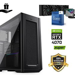 FuturaIT Elite Gamer PC (Intel i7 14700KF, 32GB RAM, SSD+HDD, RTX 4070S, 850W, Midi ATX)  Poklon 