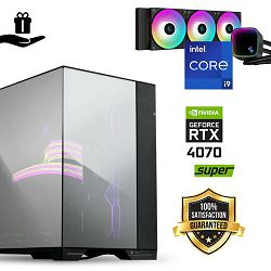 FuturaIT Elite Gamer PC (Intel i9 14900K, 32GB RAM, SSD+HDD, RTX 4070S, 850W, Midi ATX) Poklon