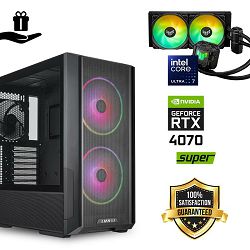 FuturaIT Elite Gamer PC (Intel Ultra 7 265K, 32GB RAM, SSD 2TB, RTX 4070S, 750W, Midi ATX) Poklon