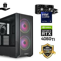 FuturaIT Elite Gamer PC (Intel Ultra 5 245KF, 32GB RAM, SSD 2TB, RTX 4060Ti, 650W, Midi ATX) Poklon 