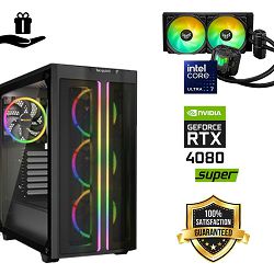 FuturaIT Elite Gamer PC (Intel Ultra 7 265K, 32GB RAM, SSD+HDD, RTX4080S, 1000W, Midi ATX) Poklon