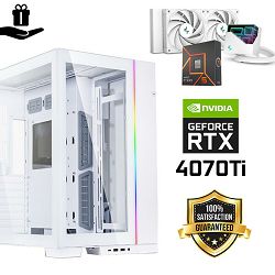 FuturaIT Elite GamerPC (AMD Ryzen 5 7600X, 32GB RAM, SSD 2TB, RTX 4070Ti, 850W, Midi ATX)