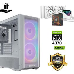 FuturaIT Elite GamerPC (AMD Ryzen 5 7600X, 32GB RAM, SSD+HDD, RTX 4070S, 850W, Midi ATX) Poklon 