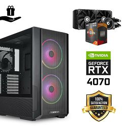 FuturaIT Elite GamerPC (AMD Ryzen 7 5700X3D, 32GB RAM, SSD 2TB, RTX 4070, 650W, Midi ATX) Poklon 