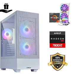 FuturaIT Elite GamerPC (AMD Ryzen 7 5800X, 32GB, SSD+HDD, RX 7800XT, 750W, Midi ATX) Poklon 