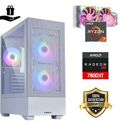 FuturaIT Elite GamerPC (AMD Ryzen 7 5800X, 32GB, SSD+HDD, RX 7800XT, 750W, Midi ATX) Poklon 