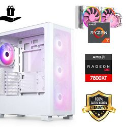 FuturaIT Elite GamerPC (AMD Ryzen 7 5800X, 32GB, SSD+HDD, RX 7800XT, 750W, Midi ATX) Poklon 