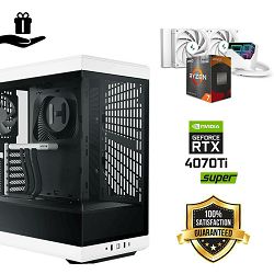 FuturaIT Elite GamerPC (AMD Ryzen 7 5800X3D, 32GB RAM, SSD+HDD, RTX 4070Ti-S, 850W, Midi ATX) Poklon 