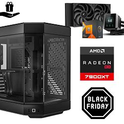 FuturaIT Elite GamerPC (AMD Ryzen 7 7800X3D, 32GB RAM, SSD 2TB, RX 7900XT, 1000W, Midi ATX)