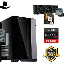 FuturaIT Elite GamerPC (AMD Ryzen 7 9800X3D, 32GB RAM, SSD 2TB, RX 7900XT, 1000W, Midi ATX) 