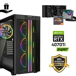 FuturaIT Elite GamerPC (AMD Ryzen 9 5900X, 32GB RAM, SSD+HDD, RTX 4070Ti-S, 850W, Midi ATX) + poklon