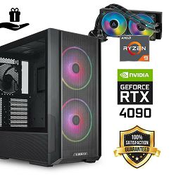 FuturaIT Elite GamerPC (AMD Ryzen 9 5900X, 32GB RAM, SSD+HDD, RTX 4090, 1000W, Midi ATX) + poklon