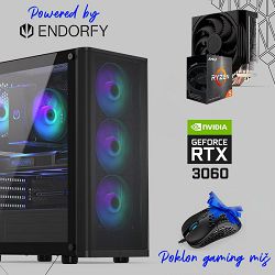 FuturaIT Endorfy Gamer PC (AMD Ryzen 5 5500, 16GB RAM, SSD 500GB, RTX 3060, 550W, Midi ATX) Poklon 