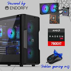 FuturaIT Endorfy Gamer PC (AMD Ryzen 5 7600X, 32GB RAM, SSD+HDD, AMD RX 7800XT, 650W, Midi ATX)