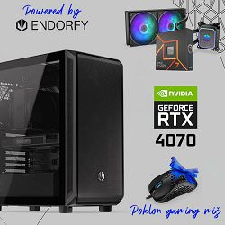 FuturaIT Endorfy Gamer PC (AMD Ryzen 7 7700X, 32GB RAM, SSD 1TB, NV RTX 4070, 750W, Midi ATX) Poklon 