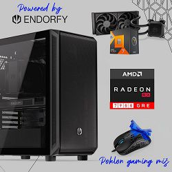 FuturaIT Endorfy Gamer PC (AMD Ryzen 7 7800X3D, 32GB RAM, SSD+HDD, RX 7900Gre, 750W, Midi ATX) Poklon 