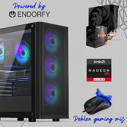 FuturaIT Endorfy GamerPC (AMD Ryzen 5 5500, 16GB RAM, SSD 500GB, RX 6600, 550W, Midi ATX) Poklon 