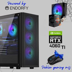 FuturaIT Endorfy GamerPC (AMD Ryzen 5 5600, 16GB RAM, SSD 1TB, RTX 4060Ti, 600W, Midi ATX) Poklon