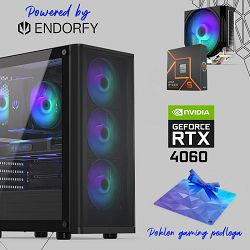 FuturaIT Endorfy GamerPC (AMD Ryzen 5 7500F, 16GB RAM, SSD 1TB, RTX 4060, 600W, Midi ATX) Poklon 