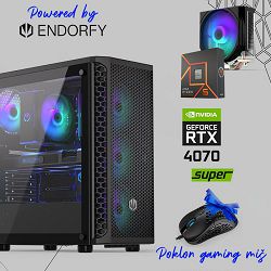 FuturaIT Endorfy GamerPC (AMD Ryzen 5 7500F, 32GB RAM, SSD 1TB, RTX 4070S, 700W, Midi ATX) Poklon 