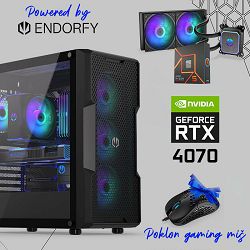 FuturaIT Endorfy GamerPC (AMD Ryzen 5 7600X, 32GB RAM, SSD+HDD, NV RTX 4070, 750W, Midi ATX) Poklon  