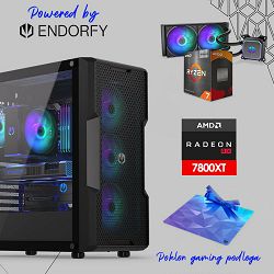 FuturaIT Endorfy GamerPC (AMD Ryzen 7 5700X3D, 32GB RAM, SSD+HDD, RX 7800XT, 750W, Midi ATX) Poklon 