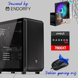 FuturaIT Endorfy GamerPC (AMD Ryzen 7 5800X, 32GB, SSD 1TB, RX 7800XT, 750W, Midi ATX) Poklon 