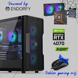 FuturaIT Endorfy GamerPC (AMD Ryzen 7 7700X, 32GB RAM, SSD+HDD, RTX 4070Super, 850W, Midi ATX) Poklon  