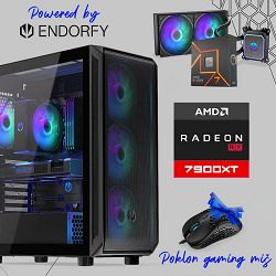 FuturaIT Endorfy GamerPC (AMD Ryzen 7 7700X, 32GB RAM, SSD+HDD, RX 7900XT, 850W, Midi ATX) Poklon  