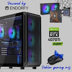 FuturaIT Endorfy GamerPC (AMD Ryzen 7 7700X, 32GB RAM, SSD+HDD,RTX 4070Ti-S , 850W, Midi ATX) Poklon 