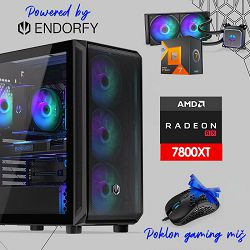 FuturaIT Endorfy GamerPC (AMD Ryzen 7 7800X3D, 32GB RAM, SSD+HDD, RX 7800XT, 850W, Midi ATX) Poklon 