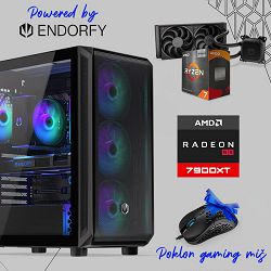 FuturaIT Endorfy GamerPC (AMD Rzyen 7 5700X3D, 32GB RAM, SSD+HDD, RX 7900XT, 850W, Midi ATX) Poklon