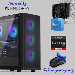 FuturaIT Endorfy GamerPC (Intel i3 12100F, 16GB RAM, SSD 500GB, RX 6600, 550W, Midi ATX) Poklon 